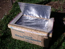 Cardboard boxes can make a solar oven